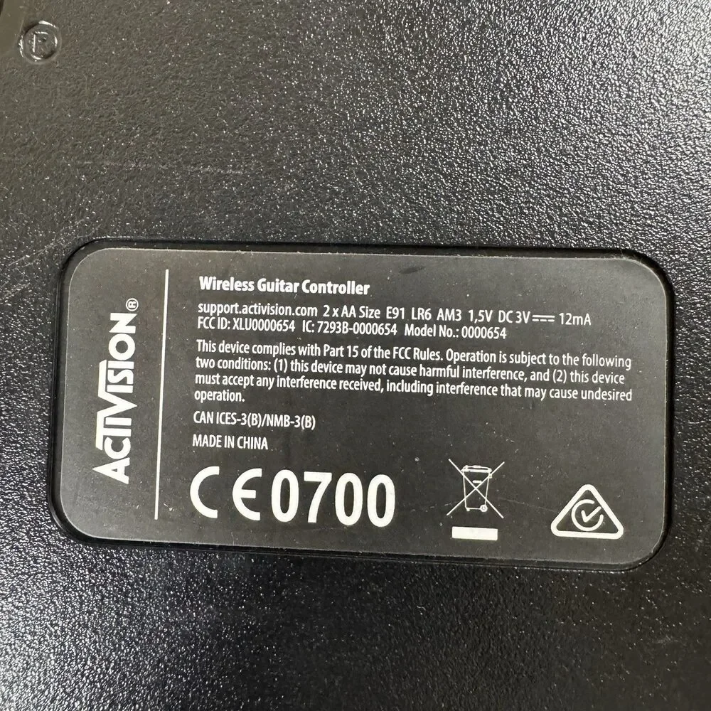 (2) Activision Xbox One/360 PS3 PS4 Guitar Hero Power Wireless Guitar No Dongle